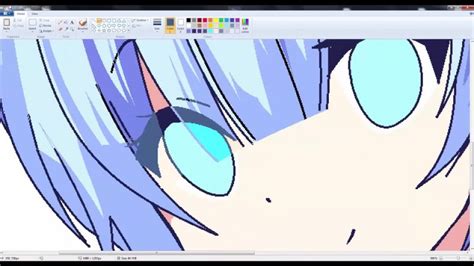 Speedpaint Draw Anime Girl On Ms Paint Rem Ganson Raklin Tv تماشا