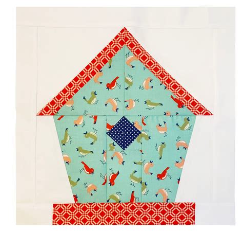 Birdhouse Quilt Block Pattern Etsy