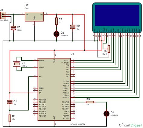 Lcd Display Schematic Diagram Circuit Diagram