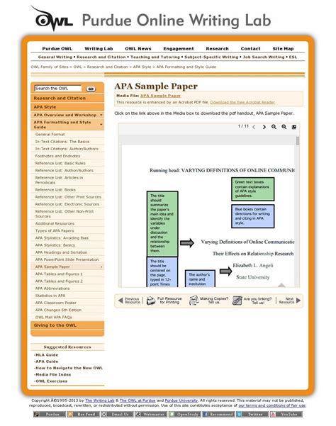 How To Cite A Lab Manual Apa Purdue Owl