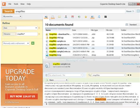Copernic Desktop Search Lite Screenshot And Download At