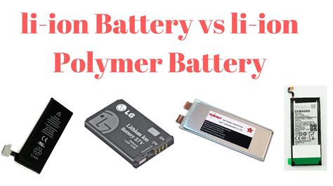 Manufacturing of traditional li ion versus li poly is vastly different. li-ion Battery vs li-ion Polymer Battery - YouTube