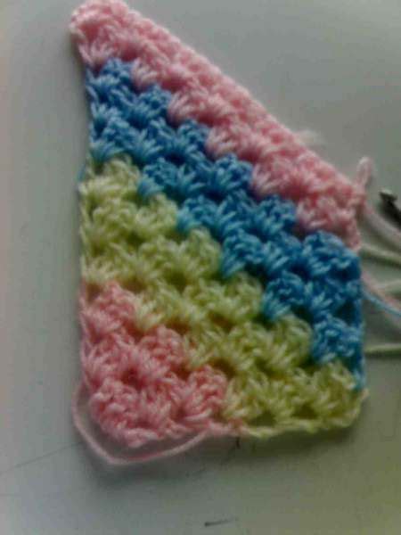 Diagonal Granny Scarfafghan Crochet Motif Crochet