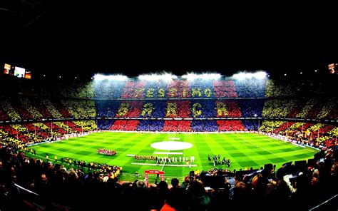 Barcelona Stadium Wallpapers Top Free Barcelona Stadium Backgrounds Wallpaperaccess