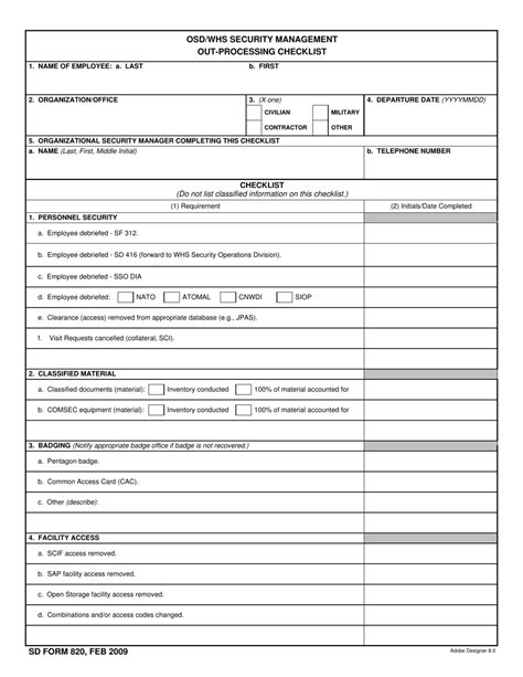 Dd Form 22 Courier Authorization Card Template