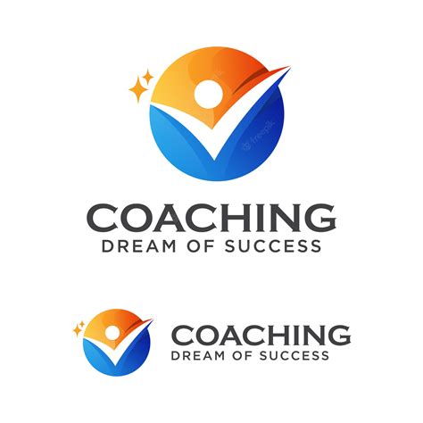 Premium Vector Coach Success Logo Coaching Dream Of Success Logo