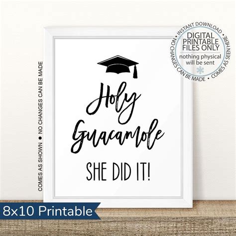 Holy Guacamole Sign Instant Download Simply Order Download Print