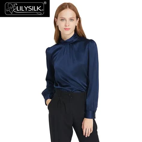 Lilysilk Blouse Shirt Women Elegant 19mm Silk Retro Style Summer Ladies Free Shipping In Blouses