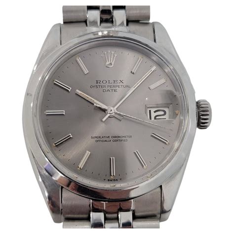 Rolex Oyster Perpetual Date Ref Gray Dial Circa For Sale At