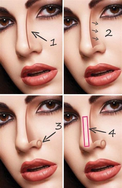 Cómo Hacer Más Pequeña La Nariz Con Maquillaje Contorno De Nariz