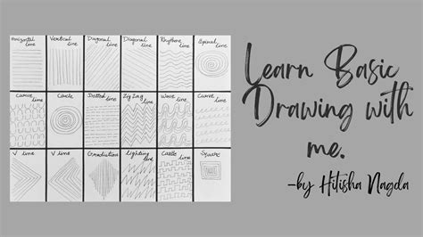 How To Draw Basic Lines Learn Basic Lines Drawingbasic Drawing For