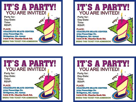 Sheenaowens Printable Birthday Invitations For Kids