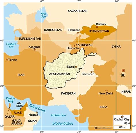 Afghanistan Regional Map