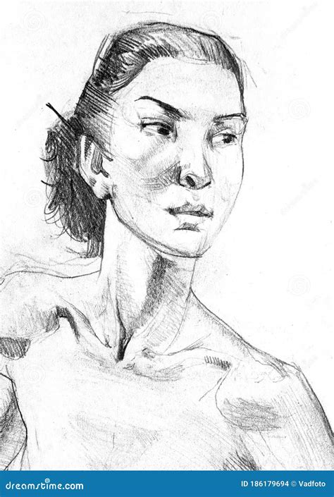 Nude Pencil Drawing Female Figure Drawing Illustration Pencil Trustalchemy Com