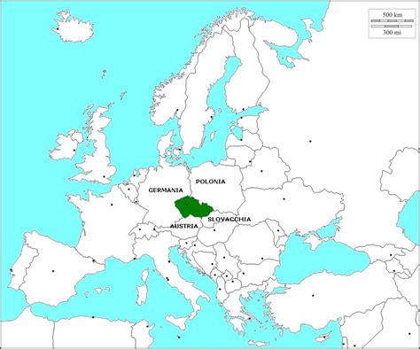 La repubblica ceca ha una superficie di quasi 79 mila km² e non ha sbocchi sul mare. Cartina Europa Repubblica Ceca | onzemolen