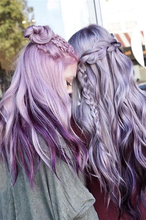 Purple hair, lilac hair, lavender hair, purple blue hair, all shades purple. Pin em HAIR & MAKE UP