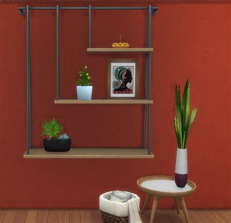 Maxis Match Cc World Hanging Shelves Sims House Sims 4