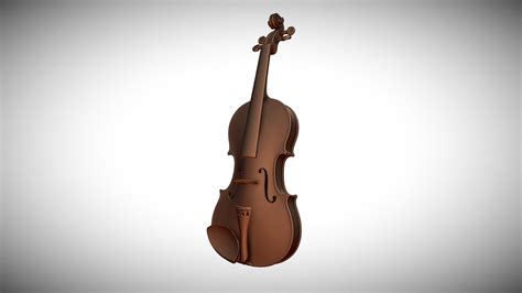 violin 3d model by vger3d [c23e017] sketchfab
