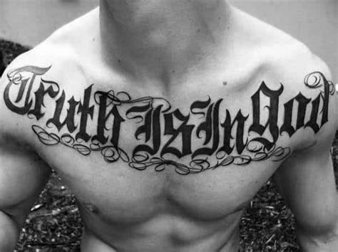 50 Cool Old English Tattoos For Men 2023 Inspiration Guide