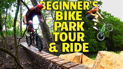 Backyard Bike Park Tour And Ride With A Beginner Youtube