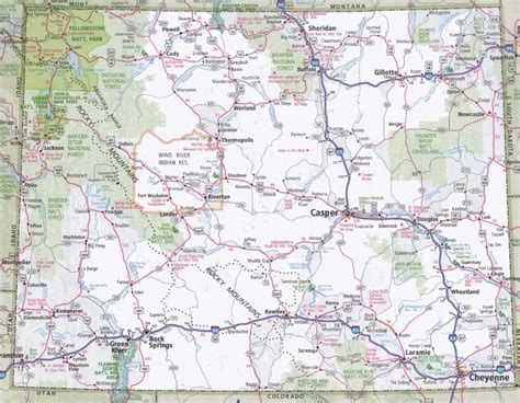Map Of Wyoming Road Conditions