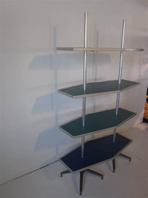 Uline stocks a wide selection of metal shelving, industrial shelving units and heavy duty steel huge catalog! Mid-Century Modern Industrial Shelving Unit For Sale at ...