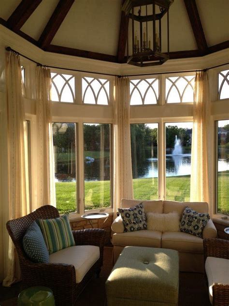 A Tale Of A Bay Window Curtain Rod My Decorating Tips