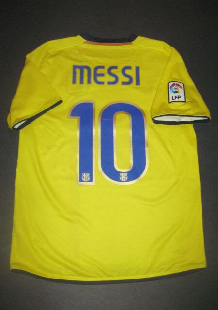 2009 2010 Nike Fc Barcelona Lionel Messi Jersey Shirt Kit Argentina
