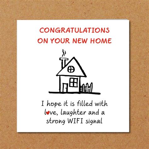 New Home Congratulations Card Buy House Housewarming Etsy New Home