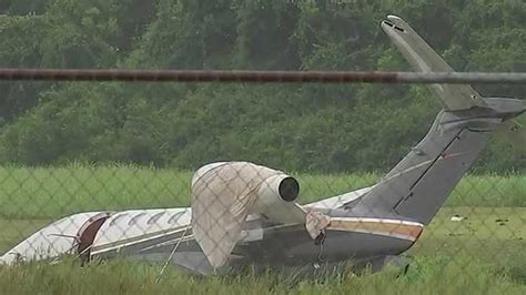 Plane Skids Off Runway At Sugar Land Airport