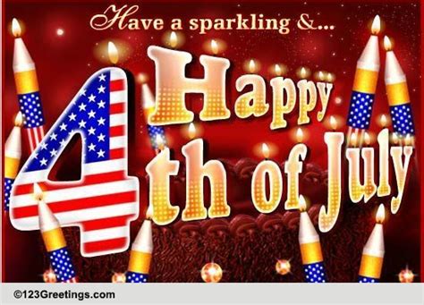Americas Birthday July 4th Free Happy Fourth Of July Ecards 123