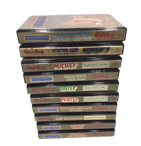 WALT DISNEY CARTOON Classics Limited Gold Edition VHS Lot Of Video Tapes PicClick