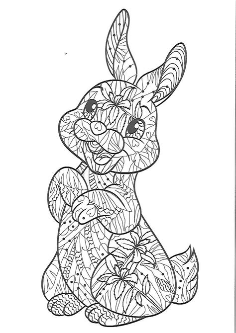 Coloriage Lapin Mandala