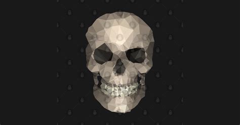 Polygons Skull Skull Pin Teepublic Uk