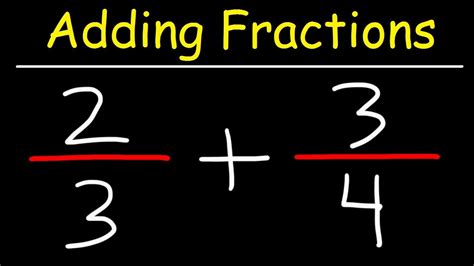 How To Add Fractions With Uncommon Denominators Adding Subtracting