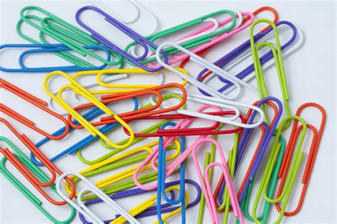 Free Stock Photo 5408 Scattered Colourful Paperclips Freeimageslive
