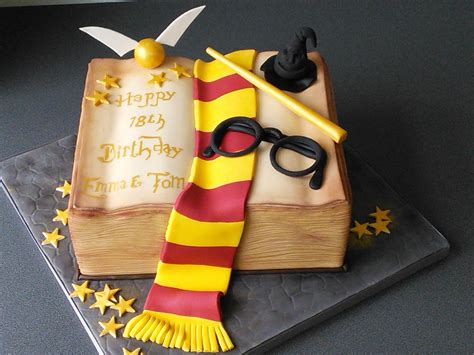 18th Birthday Harry Potter Spell Book With Scarf Wand Hat And Snitch