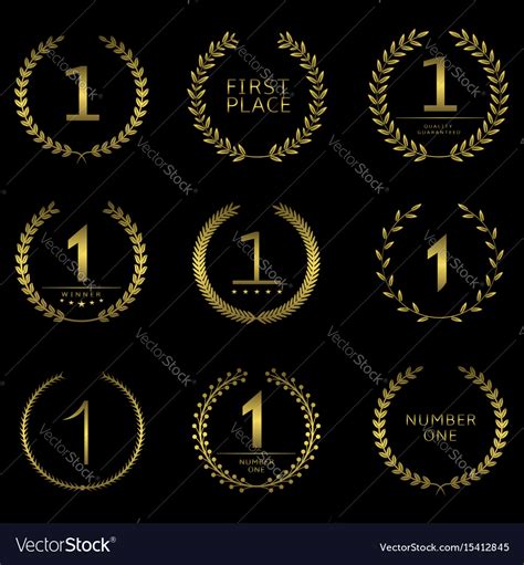 Number One Symbol Royalty Free Vector Image Vectorstock
