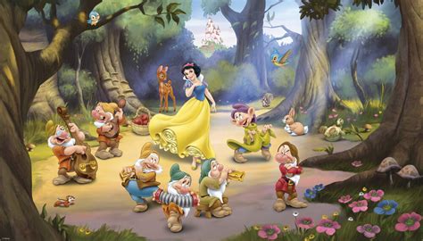 If you're looking for the best snow white wallpapers then wallpapertag is the place to be. New XL SNOW WHITE & DWARFS PREPASTED WALLPAPER MURAL ...