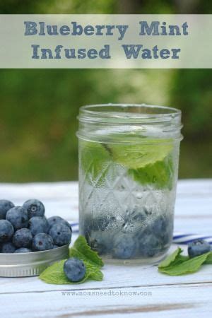 Hot water benefits are innumerable. Blueberry Mint Infused Water | Fruit infused water ...