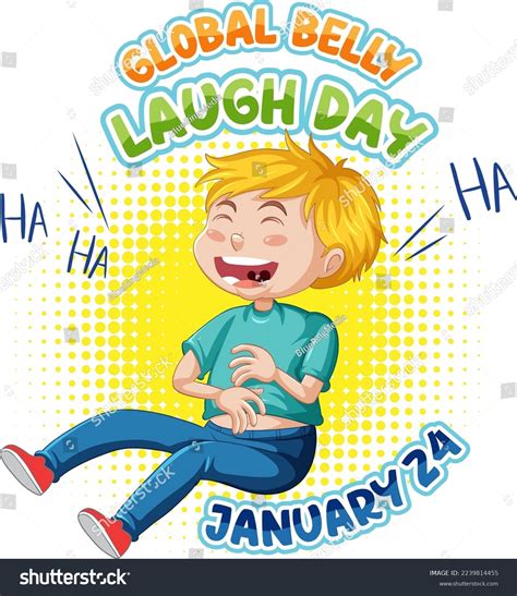 Global Belly Laugh Day Banner Design Stock Vector Royalty Free