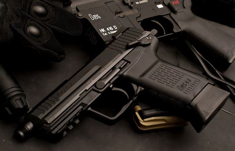 Heckler And Koch Pistol 4k Ultra Hd Wallpaper And Background Image