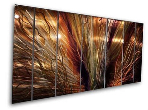 A few like framed paintings and a few like canvas paintings hanging on their walls. Top 20 Abstract Metal Wall Art Panels | Wall Art Ideas