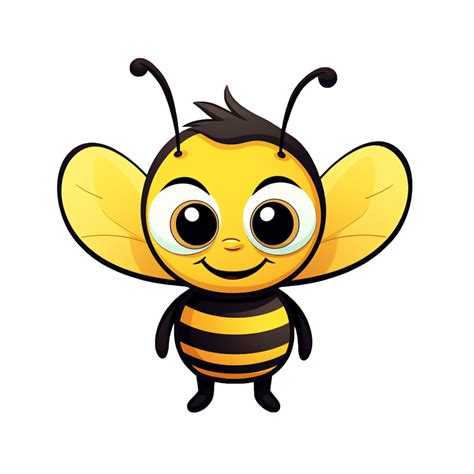 Cute Bee Honey Sticker Png Transparent 27183096 Png