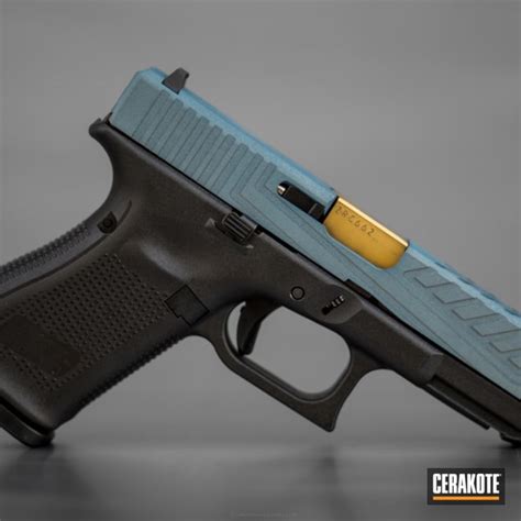 Cerakoted Glock 19 In H 185 Blue Titanium By Web User Cerakote