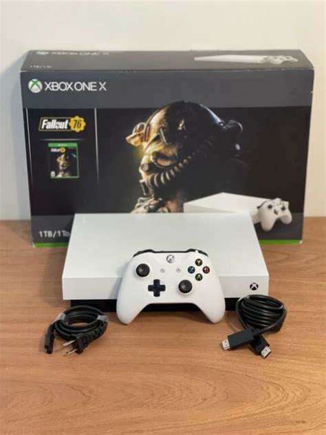 Xbox One X Robot White Special Edition 1tb Console Fallout 76 Bundle