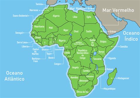 África Tudo Sobre Países Mapa Curiosidades Prepara Enem