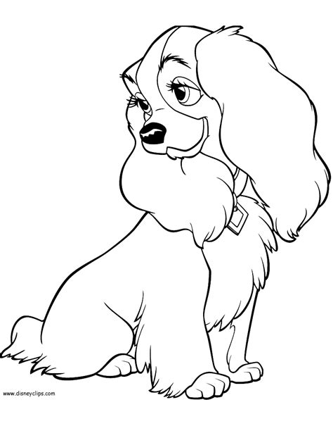 Lady And The Tramp Coloring Pages Free Coloring Pages