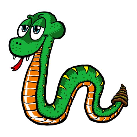Short Snake Cartoon