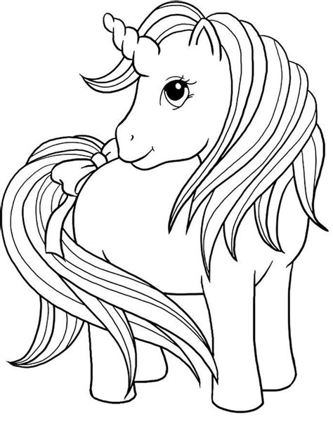 Cute Unicorn Head Pages Printable Coloring Pages